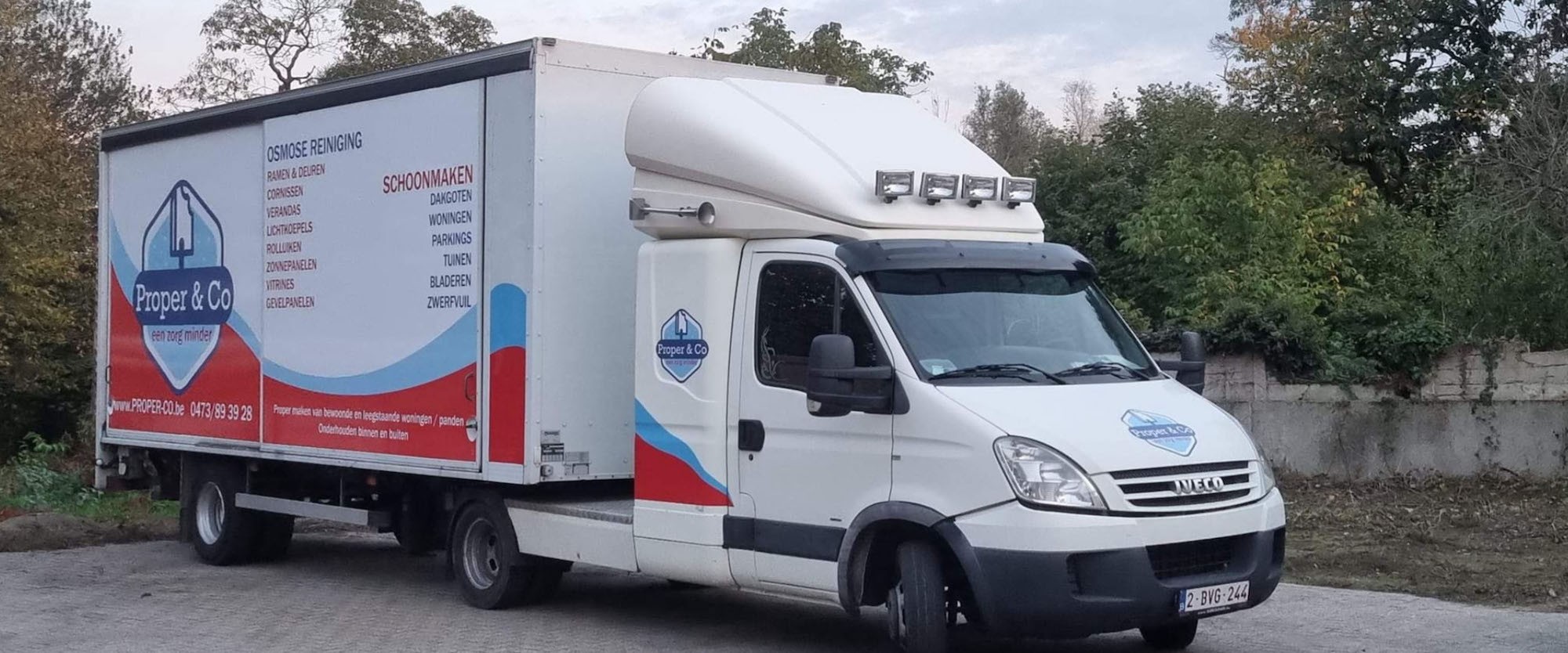 Bestelwagen voor levering van osmosewater in regio Heist op den Berg